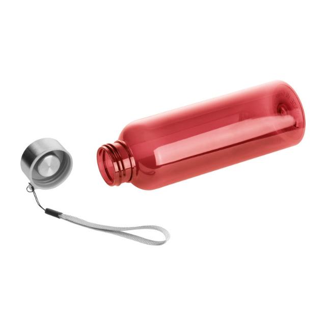 Sticla din RPET reciclat, 500 ml, BPA free, rosu