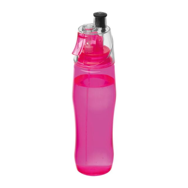 Sticla sport, 700 ml, functie pulverizare, capac blocabil, roz