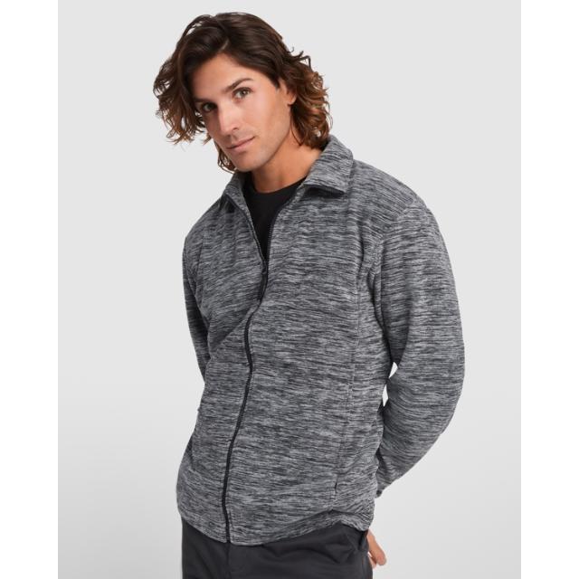 Jacheta fleece Arctic barbat cu fermoar, negru, marimea XXXL