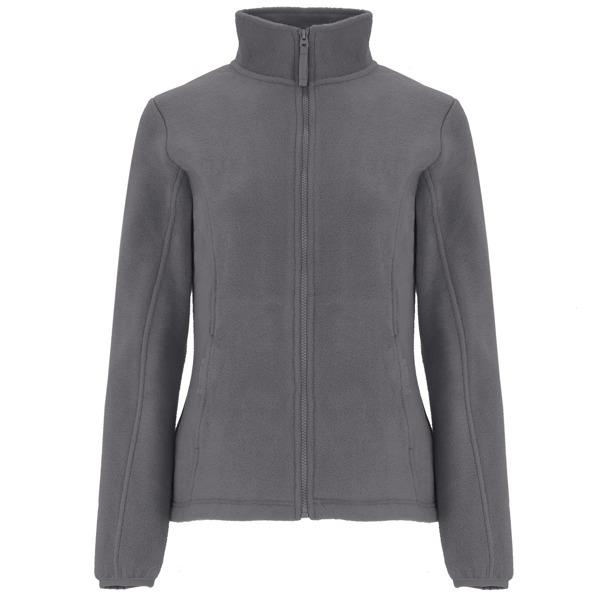 Jacheta fleece Arctic dama cu fermoar, gri plumb, marimea XXL