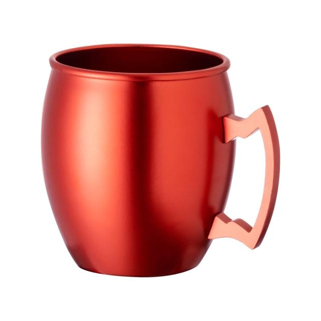 Cana aluminiu culoare metalizata, 540 ml, rosu
