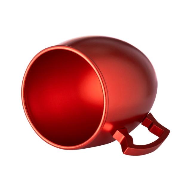 Cana aluminiu culoare metalizata, 540 ml, rosu