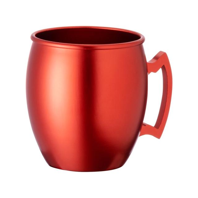 Cana aluminiu culoare metalizata, 540 ml, rosu