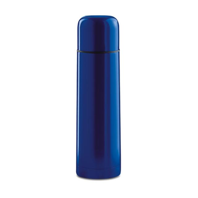 Termos otel inoxidabil, perete dublu, vidat, 500 ml, albastru
