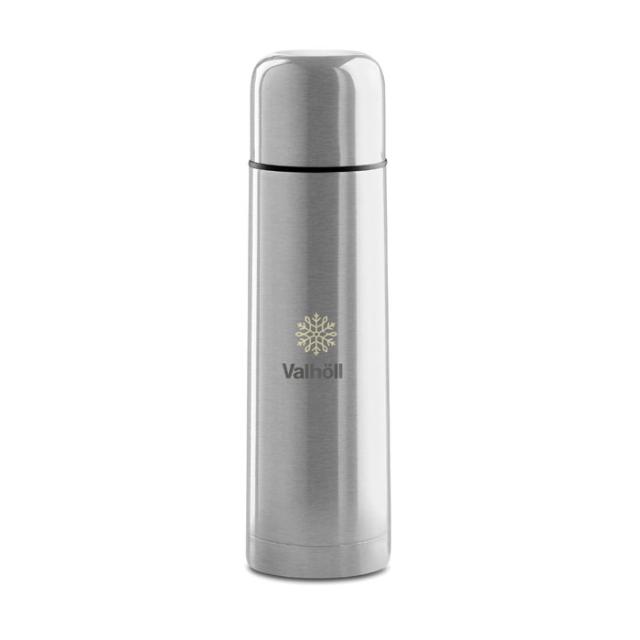 Termos otel inoxidabil, perete dublu, vidat, 500 ml, argintiu mat