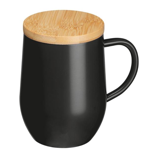 Cana din otel inoxidabil, 300 ml, negru