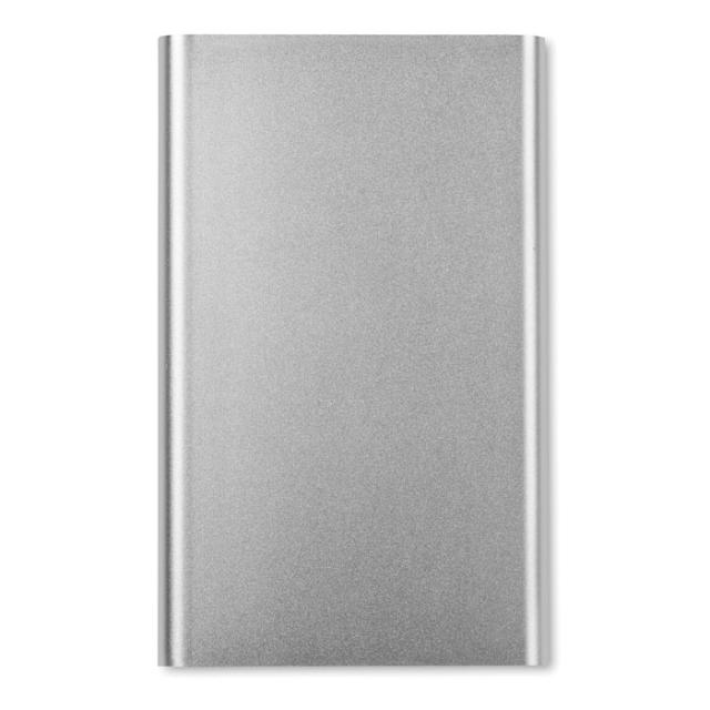 Baterie externa, 4000 mAh, argintiu mat