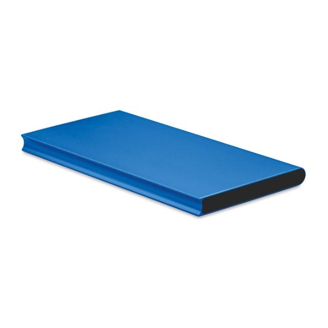 Baterie externa, 8000 mAh, Powerflat, albastru regal