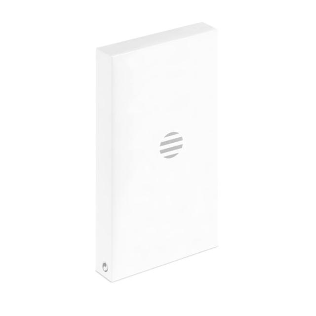 Baterie externa solara, aluminiu, 8000 mAh, argintiu mat