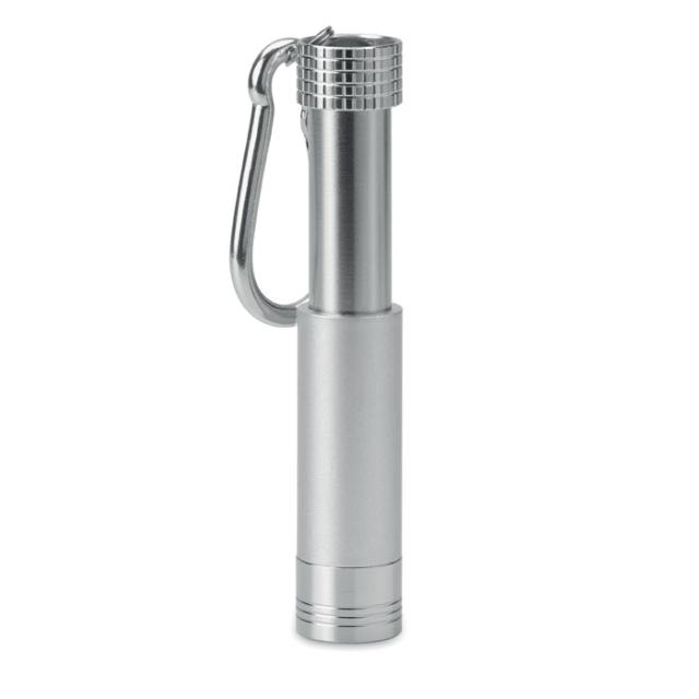 Breloc din aluminiu si ABS, cu lanterna, Pop Light
