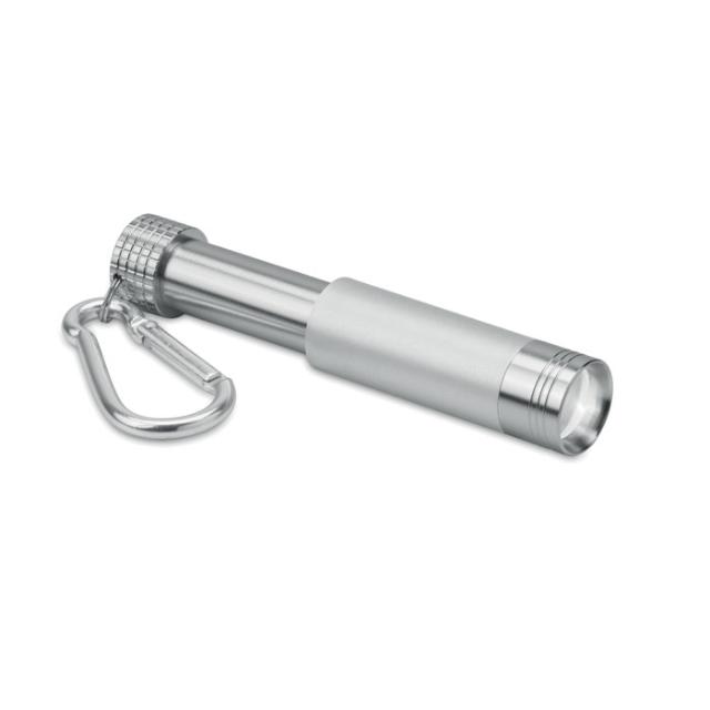 Breloc din aluminiu si ABS, cu lanterna, Pop Light