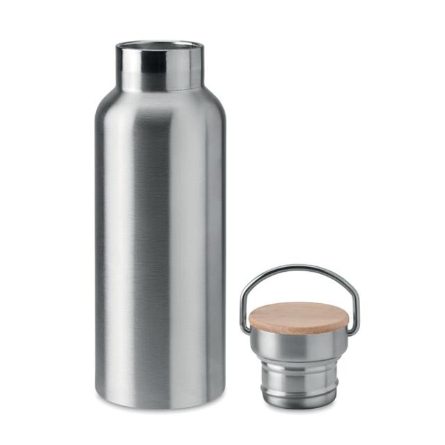 Termos dublu, 500 ml, infuzor, Helsinki, argintiu mat