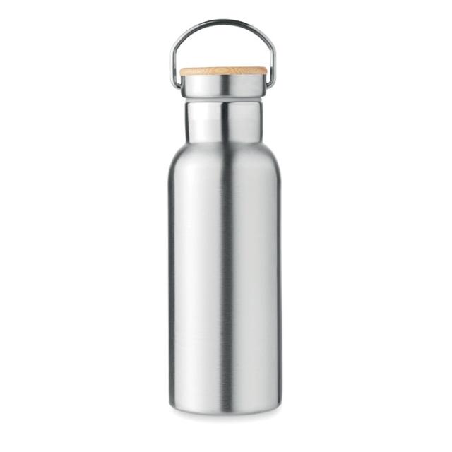 Termos dublu, 500 ml, infuzor, Helsinki, argintiu mat