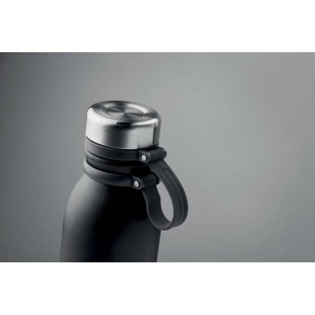 Sticla perete dublu, 600 ml, Iceland, negru