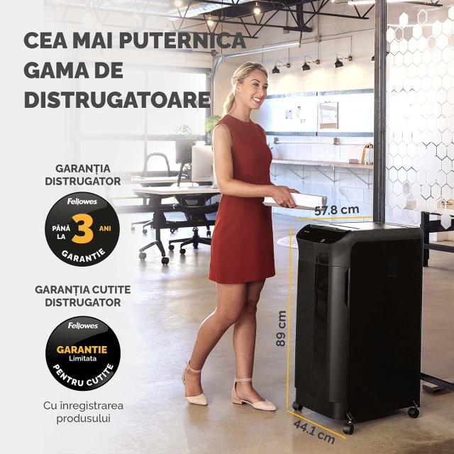 Distrugator de documente, Fellowes Automax 550C, 550 coli