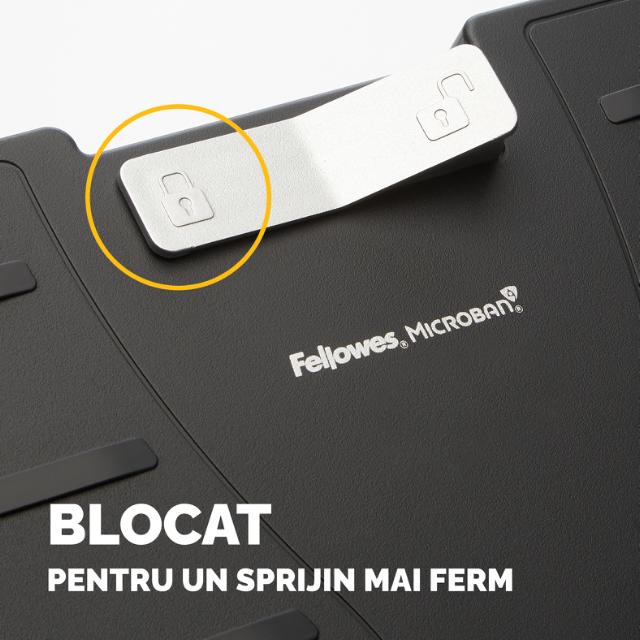 Suport picioare Fellowes Office Suites Microban, reglabil