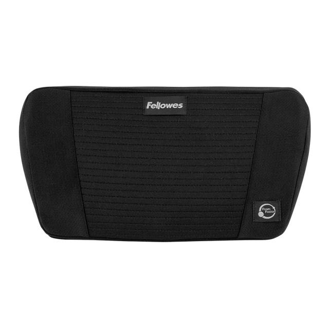 Suport ergonomic pentru spate, Fellowes, Plush Touch, negru
