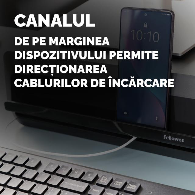 Suport monitor Fellowes Breyta, negru