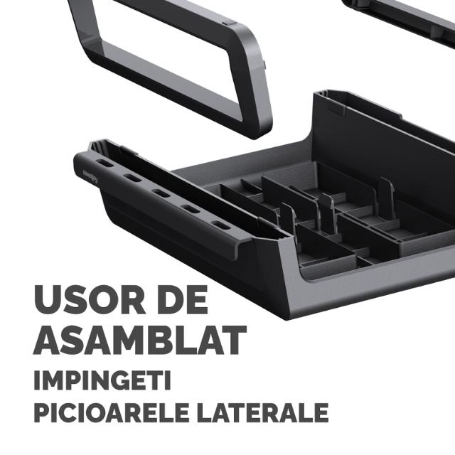 Suport monitor Fellowes Breyta, negru