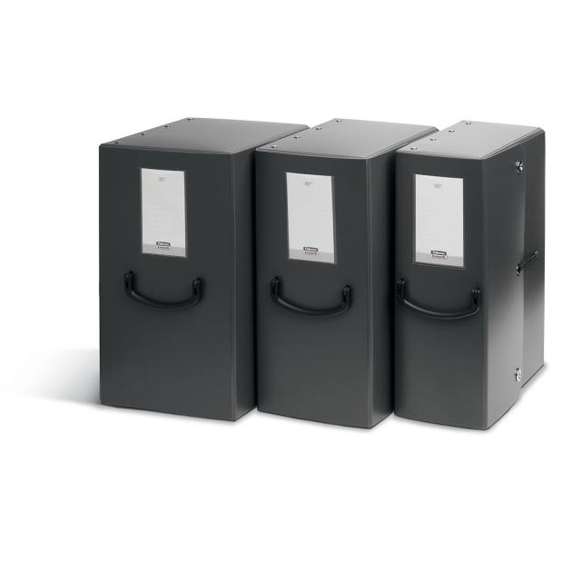 Cutie pentru arhivare cu maner ergonomic TRILEX, PP, latime 20CM, gri inchis 