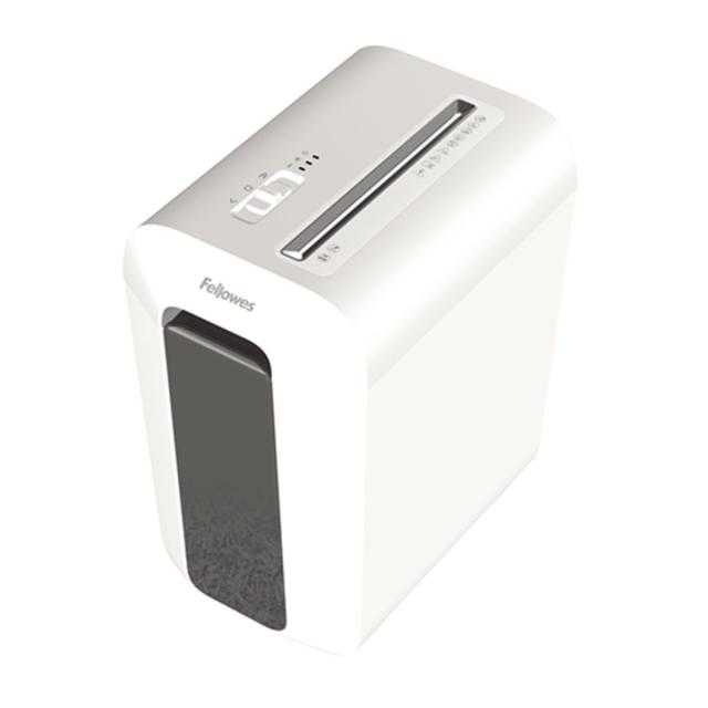 Distrugator documente manual, Fellowes Powershred LX65, 10 coli, cross cut, alb