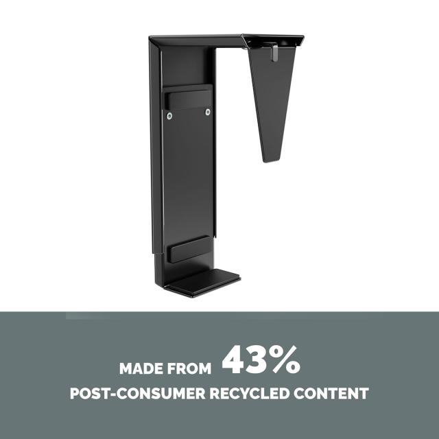 Suport reglabil pentru unitate PC Fellowes, cu prindere sub blat de birou, negru