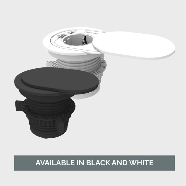 Priza modulara Fellowes Power Spot, USB-A + USB-C, neagra