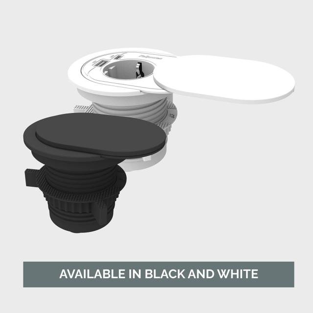 Priza modulara Fellowes Power Spot, USB-A + USB-C, alba