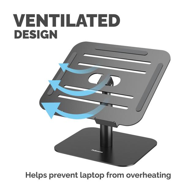 Suport de birou pentru laptop Fellowes Alumia, negru