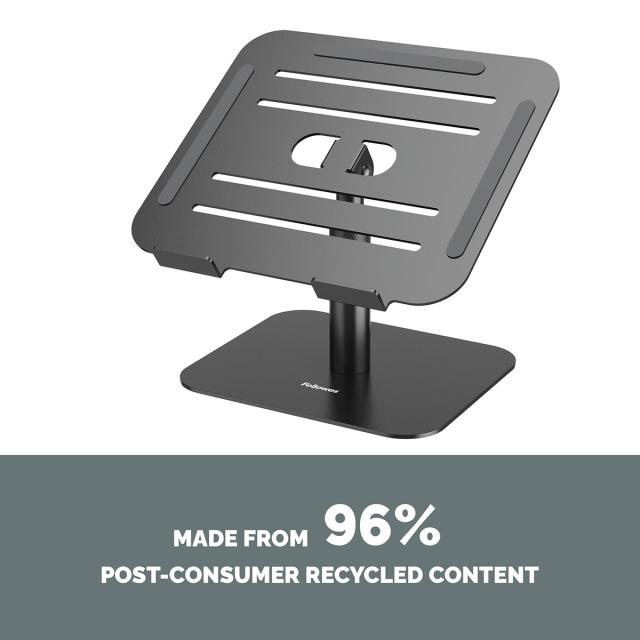 Suport de birou pentru laptop Fellowes Alumia, negru