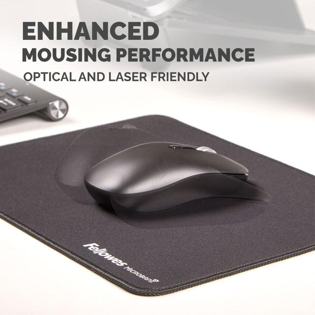 Mousepad Fellowes Breyta Microban XL, negru