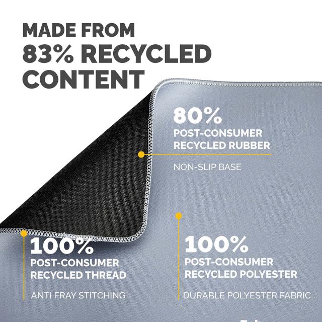 Mousepad Fellowes Breyta Microban XL, albastru marin