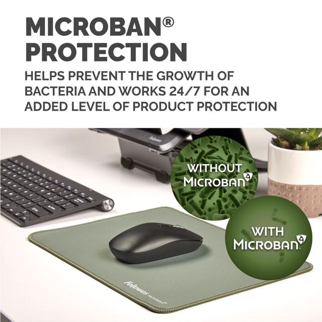 Mousepad Fellowes Breyta Microban XL, verde