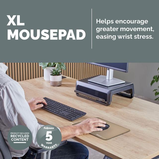 Mousepad Fellowes Breyta Microban XL, nisip