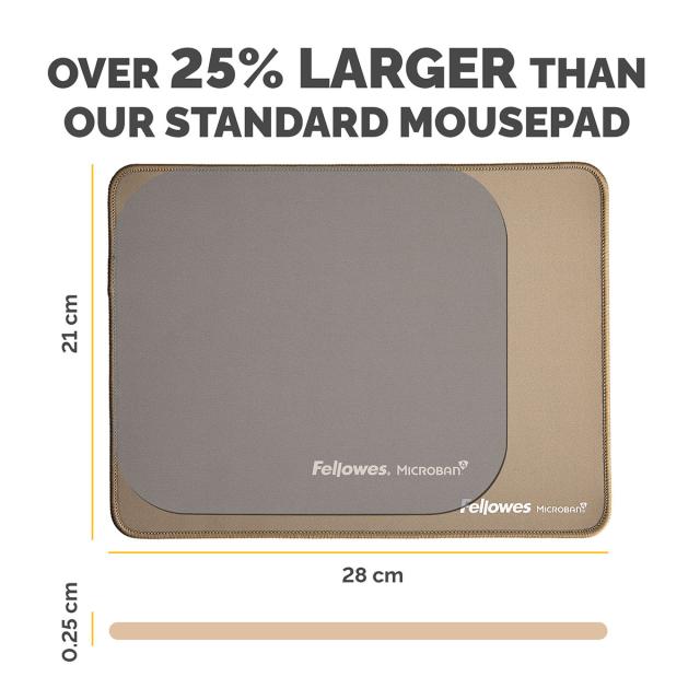 Mousepad Fellowes Breyta Microban XL, nisip