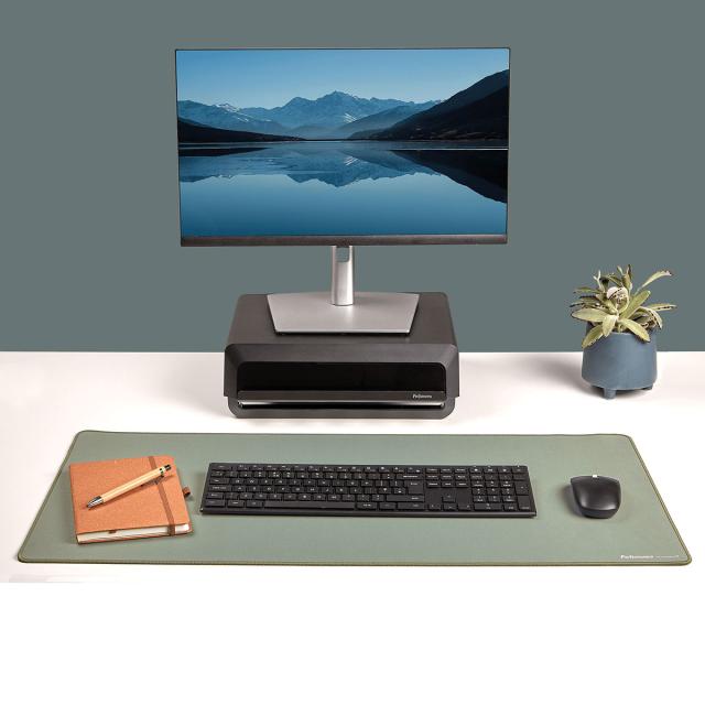 Mapa de birou Fellowes Breyta, 80 x 40 cm, cu protectie antibacteriana Microban, verde