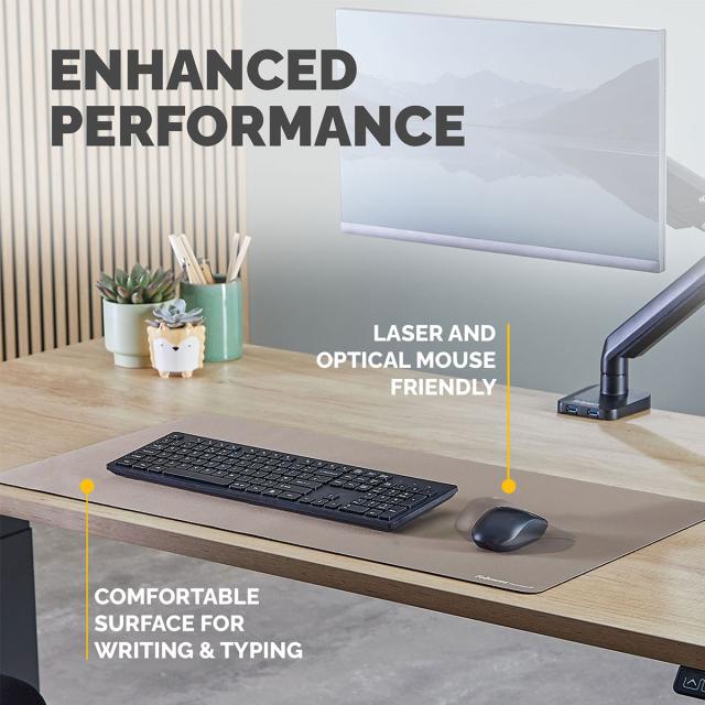 Mapa de birou Fellowes Breyta, 80 x 40 cm, cu protectie antibacteriana Microban, nisip