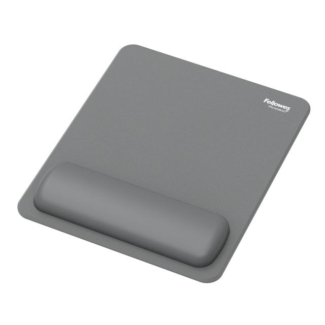 Mousepad Fellowes Breyta Microban cu suport pentru incheietura, gri