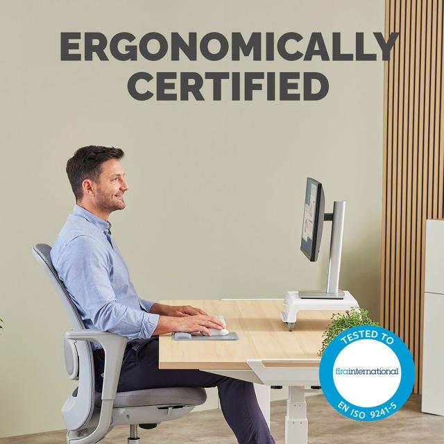 Mousepad Fellowes Breyta Microban cu suport pentru incheietura, gri