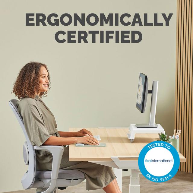 Mousepad Fellowes Breyta Microban cu suport pentru incheietura, verde