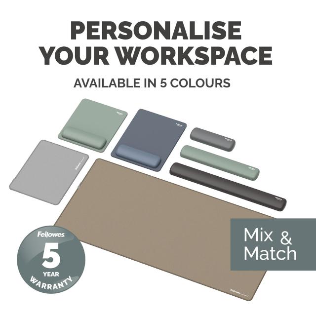 Mousepad Fellowes Breyta Microban cu suport pentru incheietura, verde