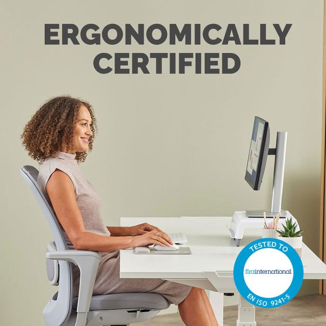 Mousepad Fellowes Breyta Microban cu suport pentru incheietura, nisip