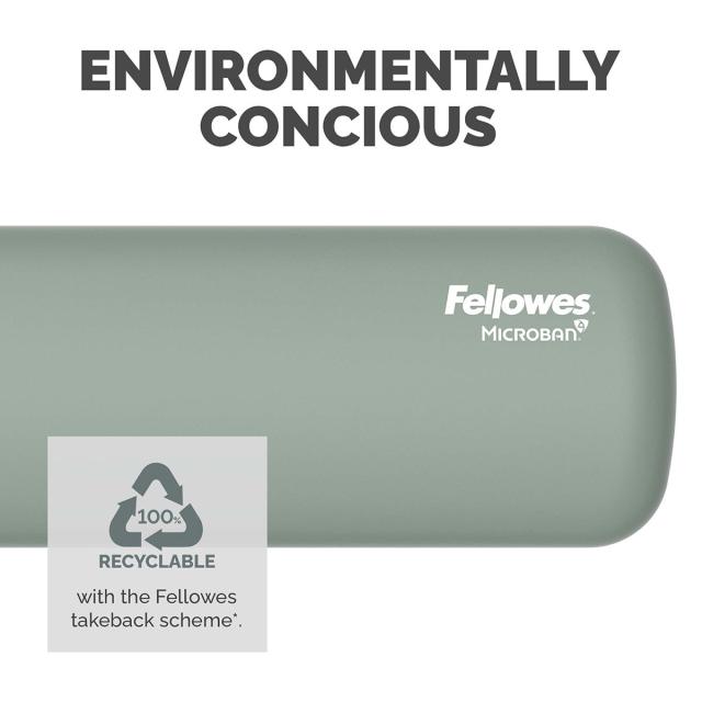 Suport pentru incheietura Fellowes Breyta Microban pentru tastatura, verde