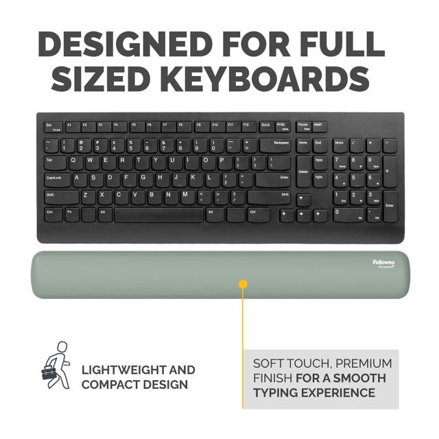 Suport pentru incheietura Fellowes Breyta Microban pentru tastatura, verde