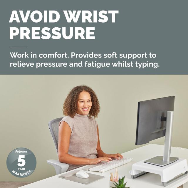 Suport pentru incheietura Fellowes Breyta Microban pentru tastatura, nisip