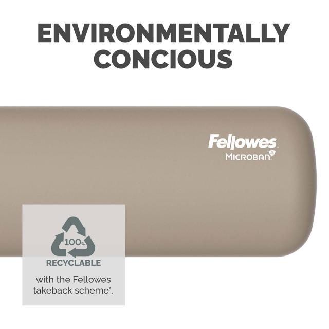 Suport pentru incheietura Fellowes Breyta Microban pentru tastatura, nisip