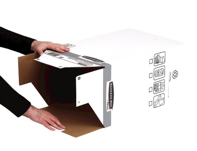 Cos de birou pentru colectare selectiva, Fellowes, realizat din carton, reciclabil, 5 bucati/set