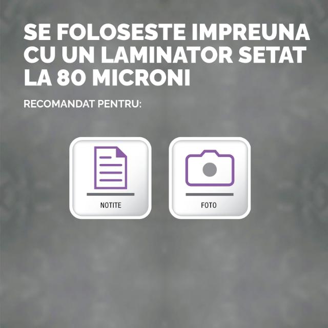 Folie laminare cu spate adeziv Fellowes, A3, 80 microni, 25 bucati/set