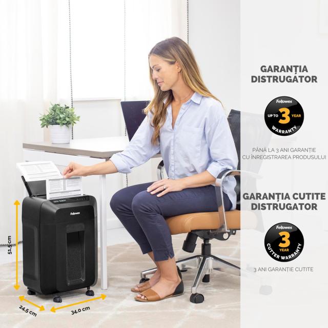 Distrugator documente Fellowes, Automax 80M, 80 coli