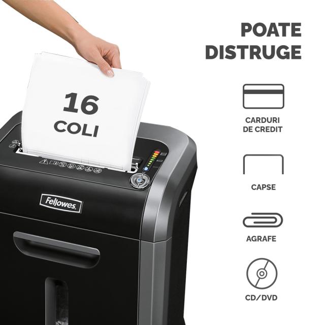Distrugator documente Fellowes 79CI, 16 coli, CrossCut